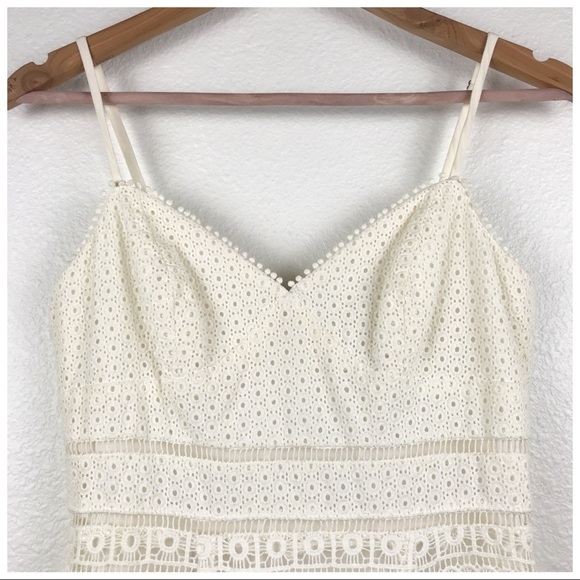 Trina Turk Stow‎ Sleeveless Tiered Fringe & Lace Sheath Dress Size 2 - Picture 5 of 10